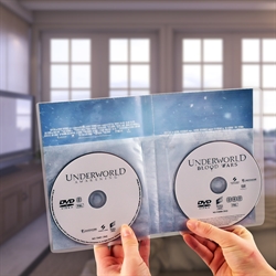 Dubbele DVD opberghoesjes met vilt - 50 stuks