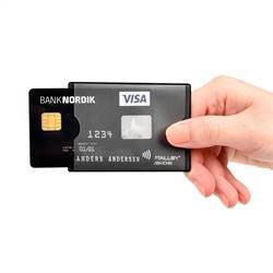 Creditcardhouder met RFID-bescherming, twee pasjes