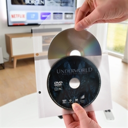 DVD-pakket - 50 dubbele DVD-hoesjes met vilt, 2 DVD-mappen