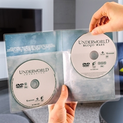 Dubbele DVD opberghoesjes met vilt - 50 stuks