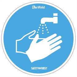 Zelfklevende Stickers 'Handen wassen' - 2 stuks