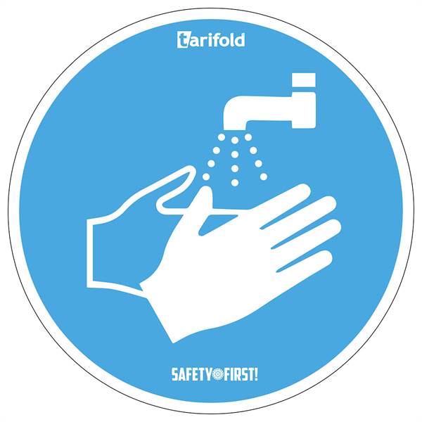 Zelfklevende Stickers \'Handen wassen\' - 2 stuks