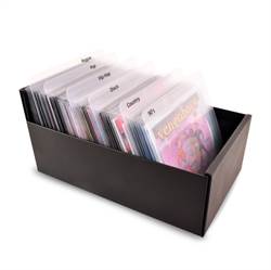 Cd-tabbladen incl. labels met voorbedrukte genres - 24 st. 