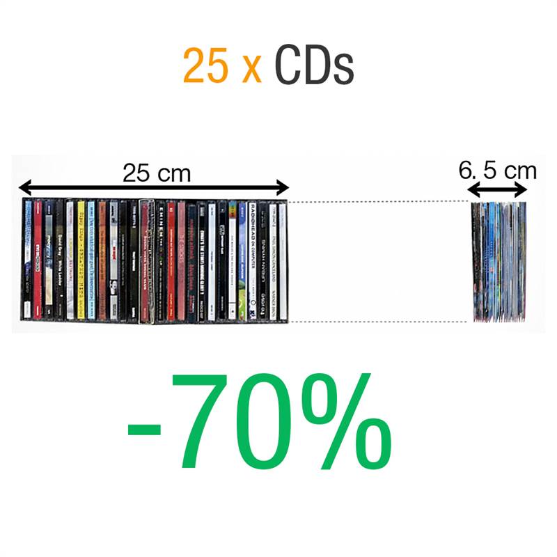 betrouwbaarheid doe niet zebra 100 CD hoesjes - ruimtebesparend CD opbergen