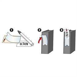 Etiketthouders voor dvd, cd & Blu-Ray ringband - 6 st.