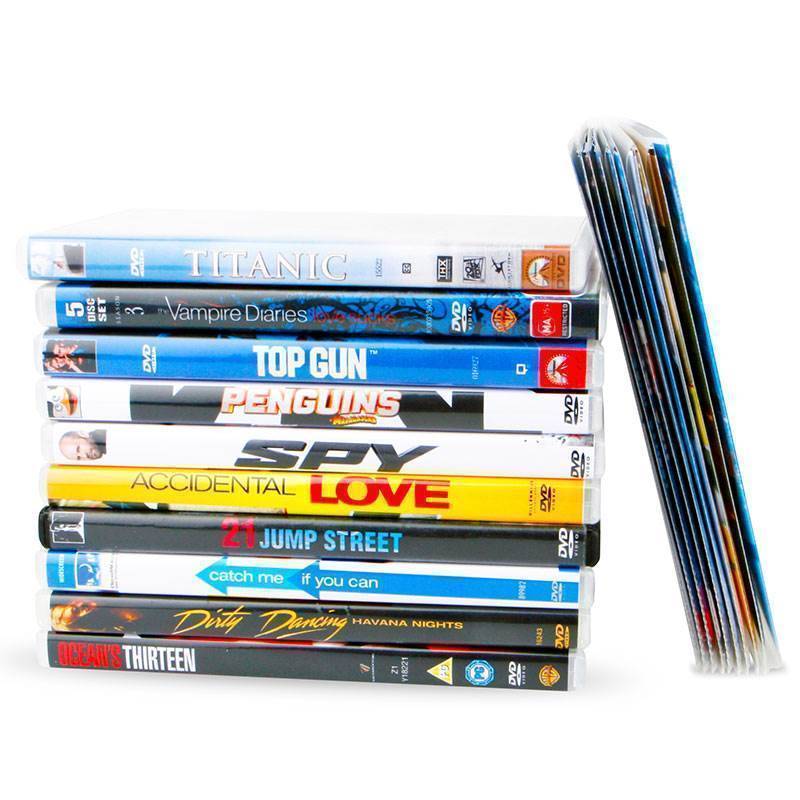 100 dvd hoesjes - ruimtebesparend dvd opbergen