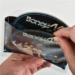 Dubbele CD hoesjes met ruimte voor voorblad - 50 stuks