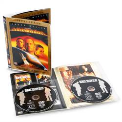 Dubbele DVD opberghoesjes met ruimte voor de omslag - 50 stuks