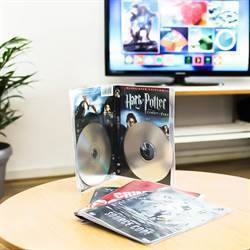 Dubbele DVD opberghoesjes met ruimte voor de omslag - 50 stuks