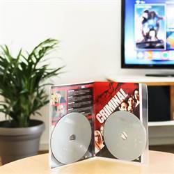Dubbele DVD opberghoesjes met ruimte voor de omslag - 50 stuks