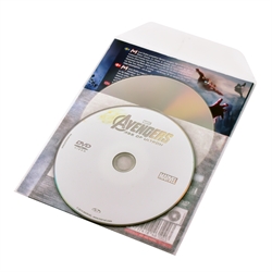Enkele/dubbele DVD-hoesjes met vilt voor DVD opbergen - 50 st
