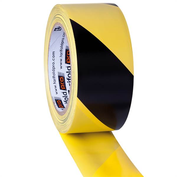 Zelfklevende Safety tape, Zwart/Geel