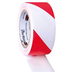 Zelfklevende Safety tape, Rood/Wit
