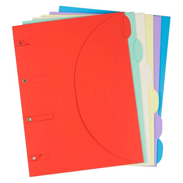 A4 SmartFolders - 6 Mappen In Assorti Kleuren - MAT VERSIE