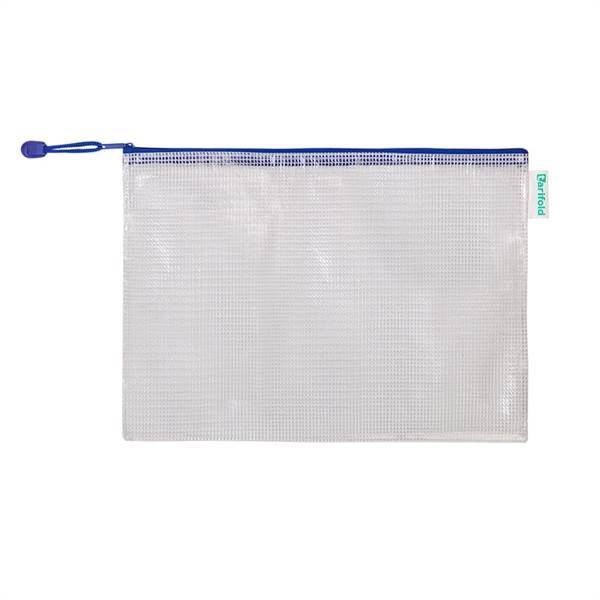 A4 Opbergtas met ritssluiting, blauw