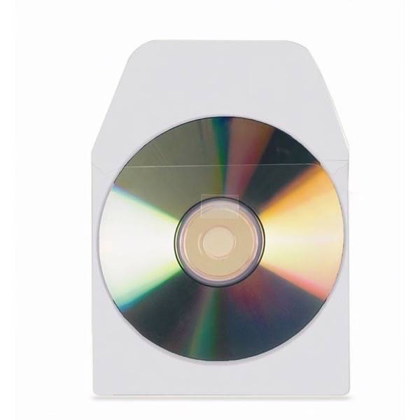 Zelfklevende cd hoesjes met sluiting - 10 stuks
